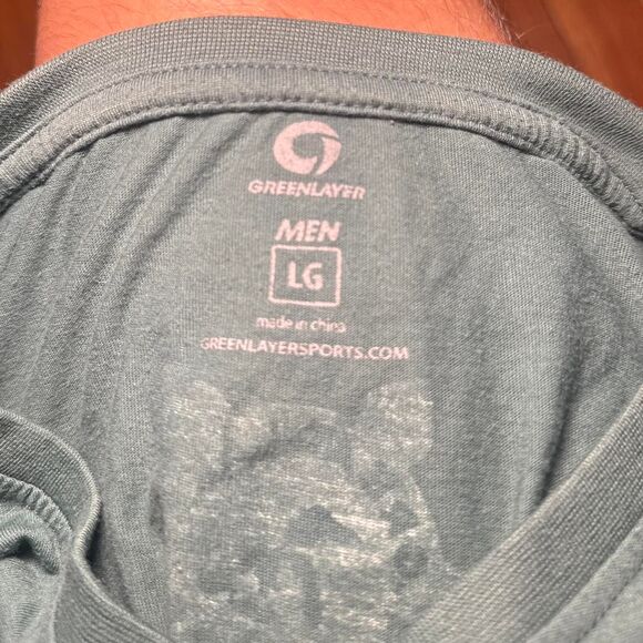 Green layer Sports Men's GreenT-shirt - Picture 3 of 3